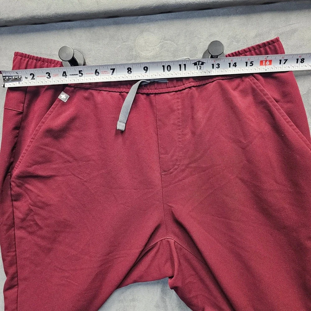 FIGS Technical Collection Burgundy Jogger Scrub Pants Mens L MXXSW2004